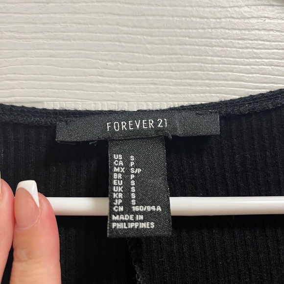 S Black Long Sleeve Body Suit - Picture 2 of 2